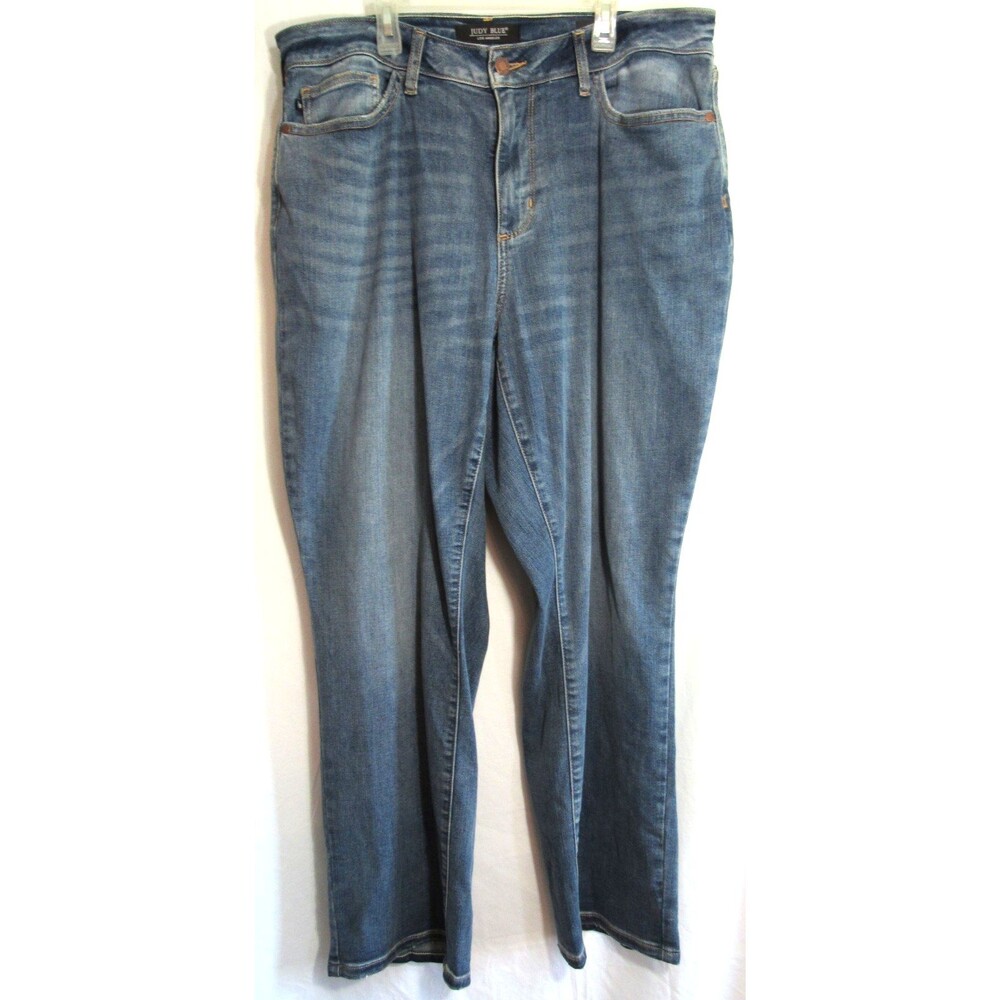 Judy Blue High Rise Straight Fit Blue Jeans Size 14W EUC